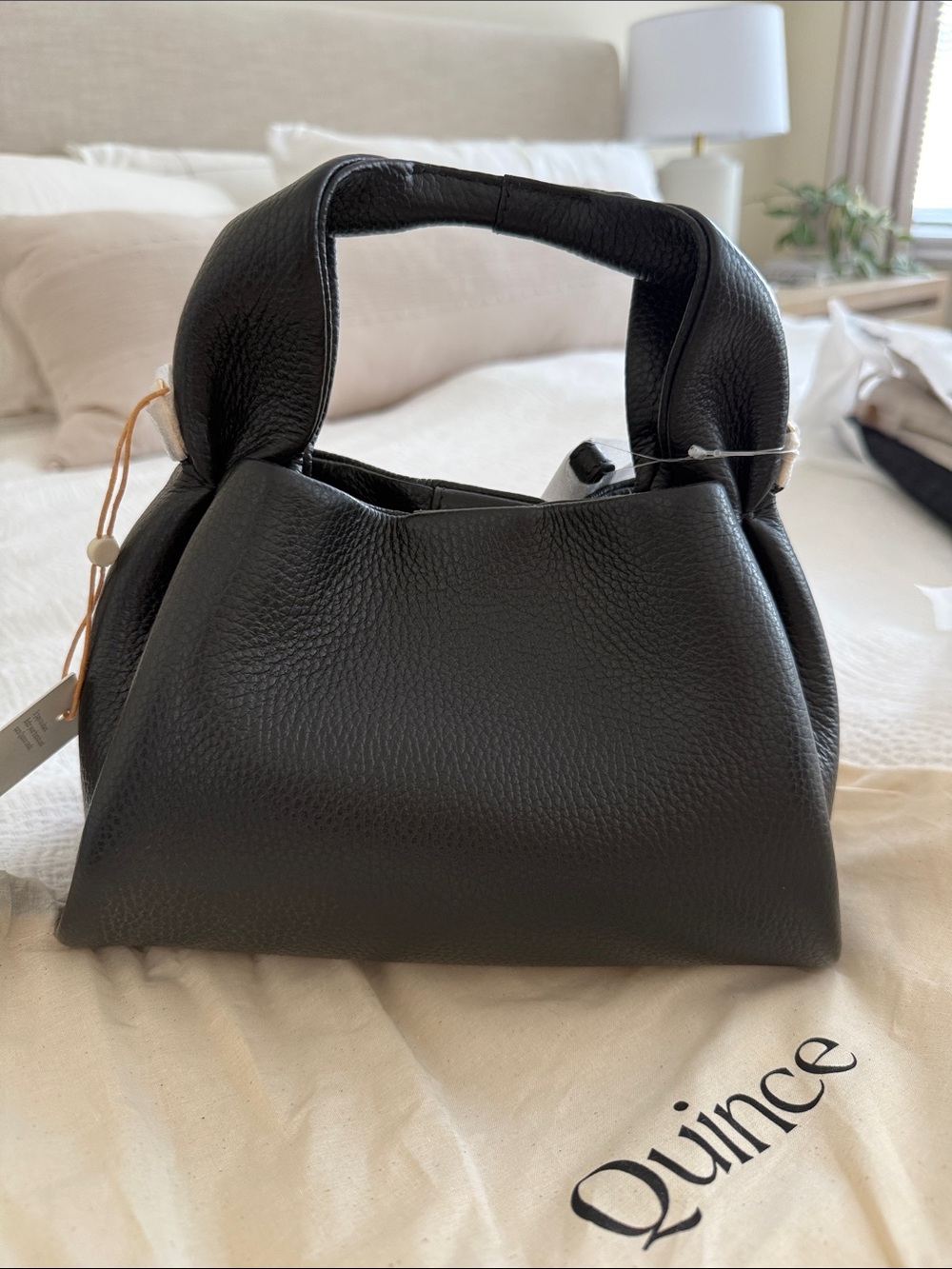 NWT Black Italian Leather Crossbody - Quince Kaia Bag - Picture 8 of 10